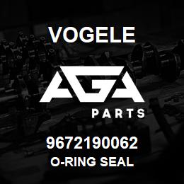 9672190062 Vogele O-RING SEAL | AGA Parts
