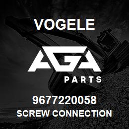 9677220058 Vogele SCREW CONNECTION | AGA Parts