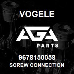 9678150058 Vogele SCREW CONNECTION | AGA Parts