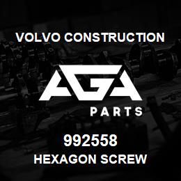 992558 Volvo CE HEXAGON SCREW | AGA Parts