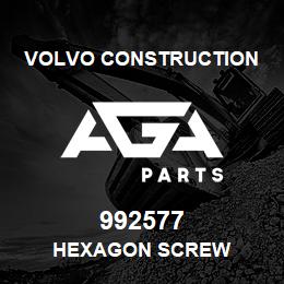 992577 Volvo CE HEXAGON SCREW | AGA Parts