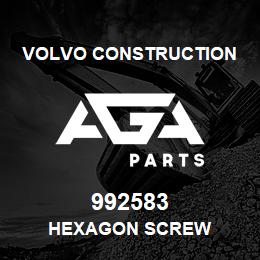 992583 Volvo CE HEXAGON SCREW | AGA Parts