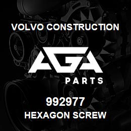 992977 Volvo CE HEXAGON SCREW | AGA Parts