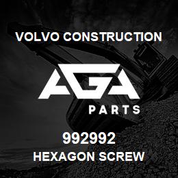 992992 Volvo CE HEXAGON SCREW | AGA Parts