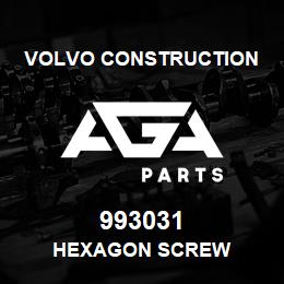 993031 Volvo CE HEXAGON SCREW | AGA Parts