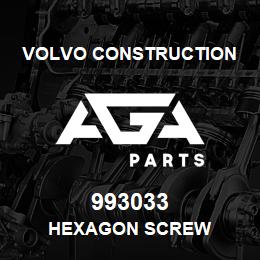 993033 Volvo CE HEXAGON SCREW | AGA Parts