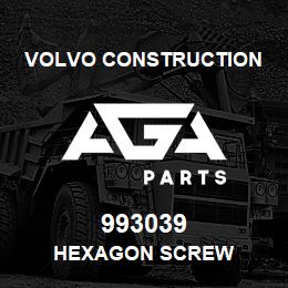 993039 Volvo CE HEXAGON SCREW | AGA Parts