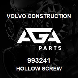 993241 Volvo CE HOLLOW SCREW | AGA Parts