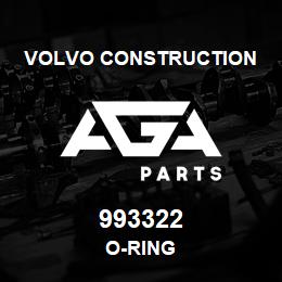 993322 Volvo CE O-RING | AGA Parts