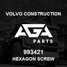 993421 Volvo CE HEXAGON SCREW | AGA Parts