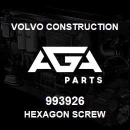 993926 Volvo CE HEXAGON SCREW | AGA Parts