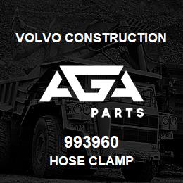 993960 Volvo CE HOSE CLAMP | AGA Parts