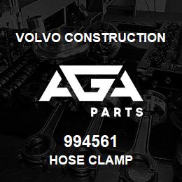 994561 Volvo CE HOSE CLAMP | AGA Parts