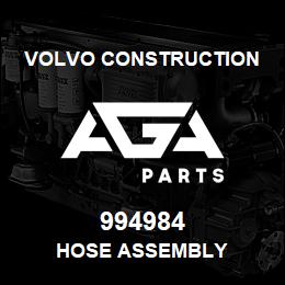 994984 Volvo CE HOSE ASSEMBLY | AGA Parts