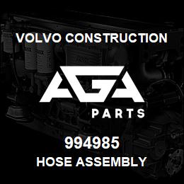 994985 Volvo CE HOSE ASSEMBLY | AGA Parts