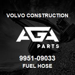 9951-09033 Volvo CE FUEL HOSE | AGA Parts