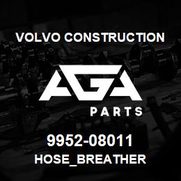 9952-08011 Volvo CE HOSE_BREATHER | AGA Parts