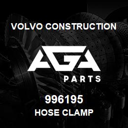 996195 Volvo CE HOSE CLAMP | AGA Parts