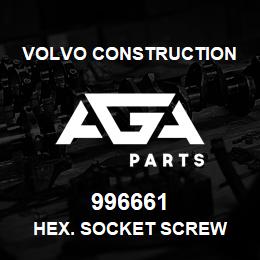 996661 Volvo CE HEX. SOCKET SCREW | AGA Parts