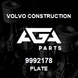 9992178 Volvo CE PLATE | AGA Parts