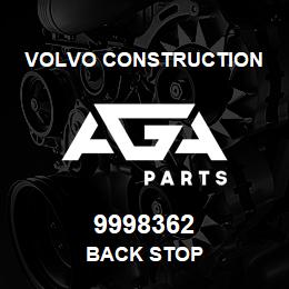 9998362 Volvo CE BACK STOP | AGA Parts