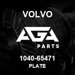 1040-65471 Volvo PLATE | AGA Parts