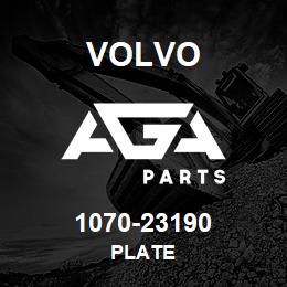 1070-23190 Volvo PLATE | AGA Parts
