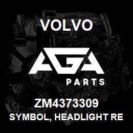 ZM4373309 Volvo Symbol, Headlight rear | AGA Parts