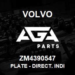 ZM4390547 Volvo Plate - Direct. Indicator | AGA Parts