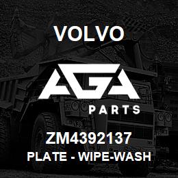 ZM4392137 Volvo Plate - Wipe-Wash | AGA Parts