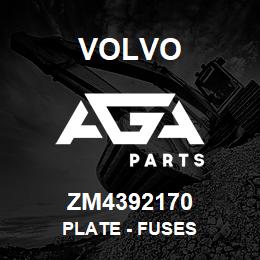 ZM4392170 Volvo Plate - Fuses | AGA Parts