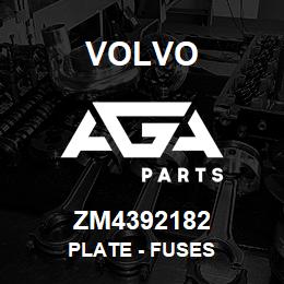 ZM4392182 Volvo Plate - Fuses | AGA Parts