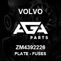 ZM4392226 Volvo Plate - Fuses | AGA Parts