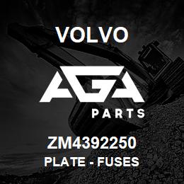 ZM4392250 Volvo Plate - Fuses | AGA Parts