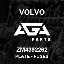 ZM4392262 Volvo Plate - Fuses | AGA Parts