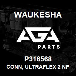 P316568 Waukesha CONN, ULTRAFLEX 2 NPT X 16 LG | AGA Parts