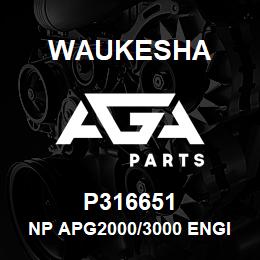 P316651 Waukesha NP APG2000/3000 ENGINATOR LIFT | AGA Parts