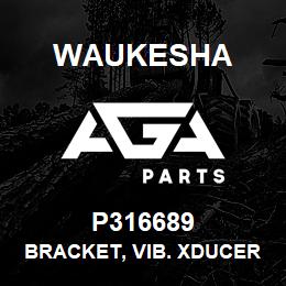 P316689 Waukesha BRACKET, VIB. XDUCER 12/16VAT | AGA Parts