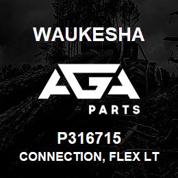 P316715 Waukesha CONNECTION, FLEX LT OUT DN80 | AGA Parts