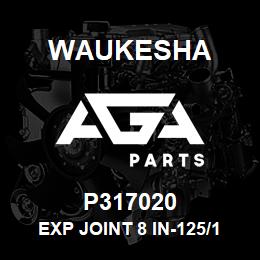 P317020 Waukesha EXP JOINT 8 IN-125/150# X 17.25 | AGA Parts