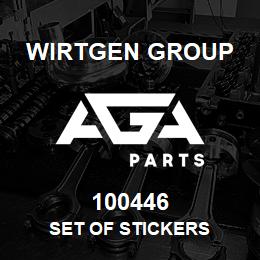 100446 Wirtgen Group SET OF STICKERS | AGA Parts