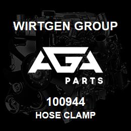 100944 Wirtgen Group HOSE CLAMP | AGA Parts