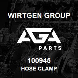 100945 Wirtgen Group HOSE CLAMP | AGA Parts