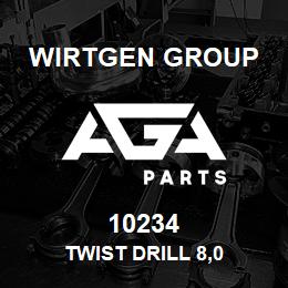 10234 Wirtgen Group TWIST DRILL 8,0 | AGA Parts