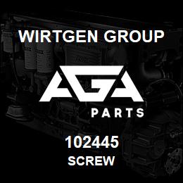 102445 Wirtgen Group SCREW | AGA Parts
