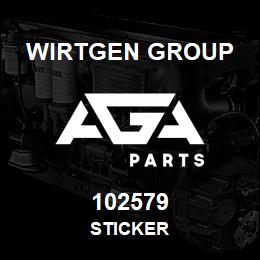 102579 Wirtgen Group STICKER | AGA Parts
