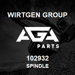 102932 Wirtgen Group SPINDLE | AGA Parts