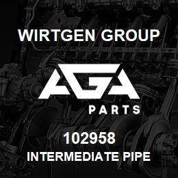102958 Wirtgen Group INTERMEDIATE PIPE | AGA Parts