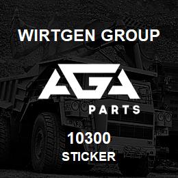 10300 Wirtgen Group STICKER | AGA Parts