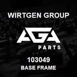 103049 Wirtgen Group BASE FRAME | AGA Parts
